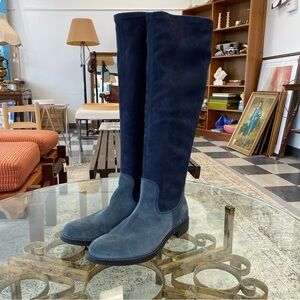 Ecco Navy Knee High Boots